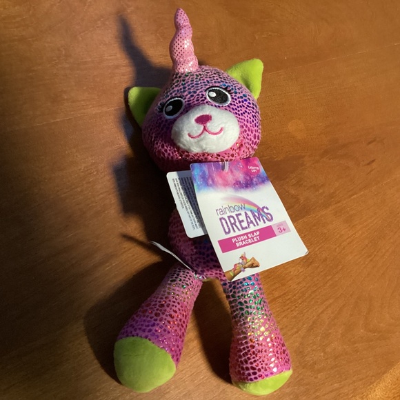 Rainbow Dreams Plush Slap Bracelet New With Tag - Picture 1 of 6